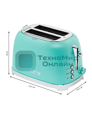 Тостер Galaxy Line GL 2917 900 Вт, бирюзовый