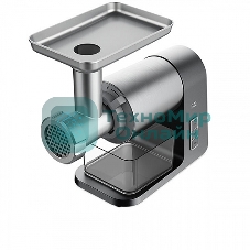 Мясорубка электрическая BQ MG1010 серый, 2200 Вт, 1.8 кг/мин, реверс, защита от перегрузки, насадки - 7