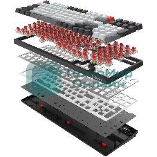 Клавиатура беспроводная механическая A4Tech Bloody WS98 USB черный/серый (WS98)