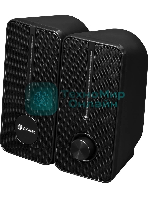 Акустическая система Оклик OK-120U 2.0 черный 6Вт