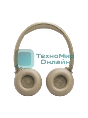 Беспроводные/проводные наушники JBL Tune 680NC бежевый, накладные, Bluetooth + проводной, адаптивное шумоподавление