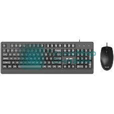 Комплект клавиатура+мышь Philips SPT6247 проводной, USB, 1600 DPI, чёрный