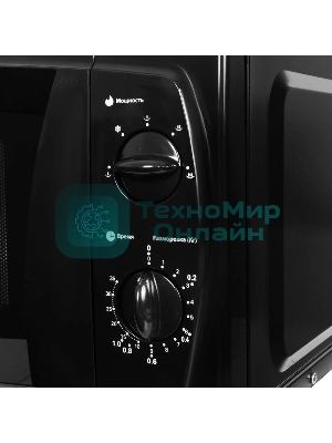 Микроволновая печь Starwind SWM5420 черный, 20 л, 700 Вт, переключатели - поворотный механизм