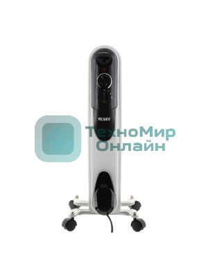 Обогреватель масляный Ресанта ОМПТ- 5Н (5 секций), белый, 1000 Вт, 10 м2, термостат 67/3/2