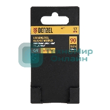 Ключ комбинированный трещоточный Denzel 17 мм, CrV, матовый хром