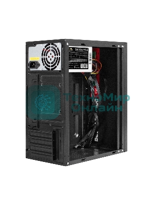 Компьютерный корпус Minitower ExeGate BAA-403-AAA350 (mATX, БП AAA350 с вент. 8см, 2*USB, HD Audio, черный)