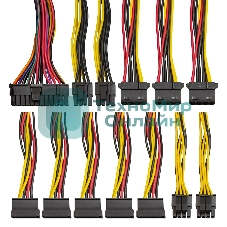 Компьютерный корпус Minitower ExeGate mEVO-9301 Black-RGb light, ATX, (500NPX), 2*USB+1*USB 3.0, HD Audio