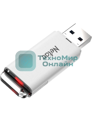 Флешка USB Netac U185 белый USB 3.0 Flash 32Gb, NT03U185N-032G-32WH, LED индикатор