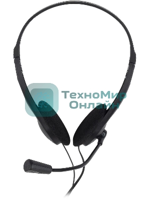 Гарнитура проводная Oklick HS-M143VB черный 1.8м накладные оголовье