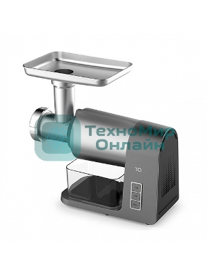 Мясорубка электрическая BQ MG1010 серый, 2200 Вт, 1.8 кг/мин, реверс, защита от перегрузки, насадки - 7