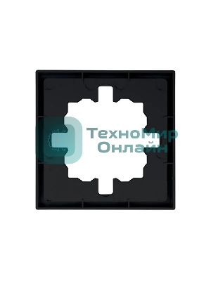 Рамка 1-мест. горизонт. ZIMA черный бархат LEZARD 704-4200-146