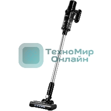 Пылесос вертикальный Kitfort КТ-5284 черный, питание от аккумулятора, 130 Вт, пылесборник 0,6 л