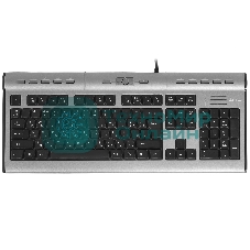 Клавиатура проводная A4Tech KLS-7MUU USB серебристый/черный