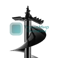 Шнек для грунта Denzel ER-200, диаметр 200 мм, длина 800 мм, соединение 20 мм, съемный нож