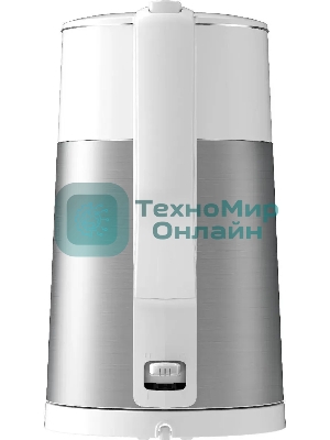 Чайник электрический Midea MK-8010, мощность 1800 Вт, объем 1.7 л, двойные стенки из нержавеющей стали, автоматика STRIX