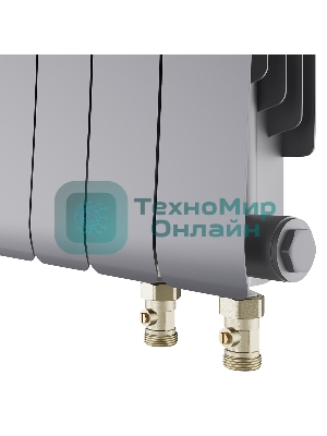 Радиатор биметаллический Royal Thermo Infinity 300 Silver Satin VR80 - 8 секц.