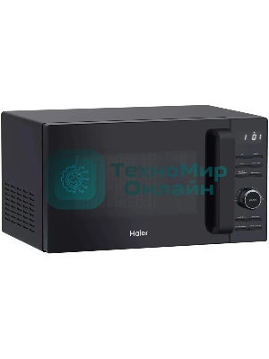 Микроволновая печь Haier HMG-DG207BA черный, 20 л, 700 Вт, переключатели - кнопки, поворотный механизм