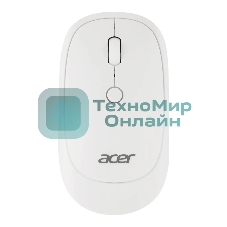 Мышь беспроводная Acer OMR138 белый, 1600 dpi, радиоканал, USB, кнопки - 4