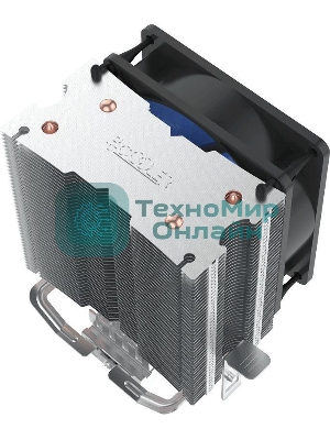 Кулер для процессора PcCooler S93 V2 Soc-AM5/AM4/1200/1700/1851 черный 3-pin 26.4dB Al+Cu 100W Ret (R3-I210WBKNXX-GL)