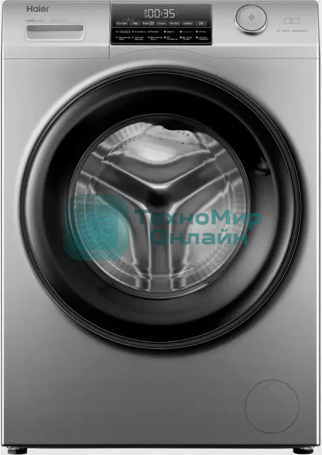 Стиральная машина Haier HW90-BP14959S серебристый, загрузка фронтальная 9 кг, 1400 об/мин, класс: A+++
