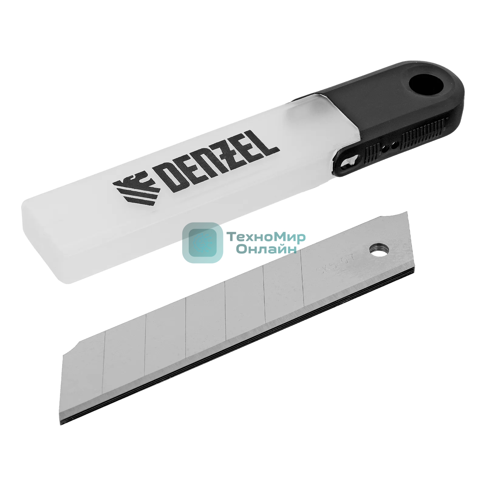 Лезвия Denzel 25 мм, сталь SK5 - 0,7 мм, 5 шт.