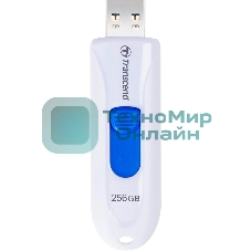 Флешка USB Transcend JetFlash 790W (TS256GJF790W), 256GB, USB 3.1 Gen, R/W 90/40, белый