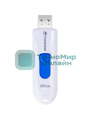 Флешка USB Transcend JetFlash 790W (TS256GJF790W), 256GB, USB 3.1 Gen, R/W 90/40, белый