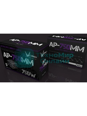Блок питания Aerocool/Formula ATX 750W AP-750ММ 80 PLUS WHITE (20+4pin) APFC 120мм fan 6xSATA RTL