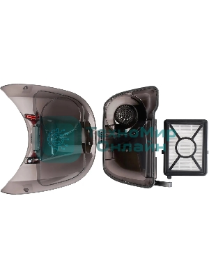 Пылесос Hyundai HYV-C1990 красный/черный, 250/1800 Вт, уборка сухая, пылесборник контейнер, 1.5 л