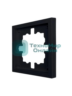 Рамка 1-мест. горизонт. ZIMA черный бархат LEZARD 704-4200-146