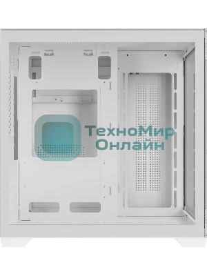Компьютерный корпус Accord ACC-ZMS03W белый без БП mATX 3x120мм 1xUSB2.0 1xUSB3.0 1xUSB3.1 audio