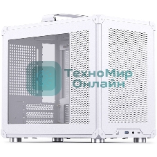 Компьютерный корпус без блока питания JONSBO C6 MAX Handle, Mini-Tower, TG, no fan, 1xUSB-A 3.0 + 1xUSB-C 3.1, mATX, mITX белый