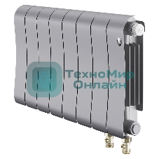 Радиатор биметаллический Royal Thermo Infinity 300 Silver Satin VR80 - 8 секц.
