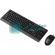 Комплект клавиатура+мышь Philips SPT6247 проводной, USB, 1600 DPI, чёрный