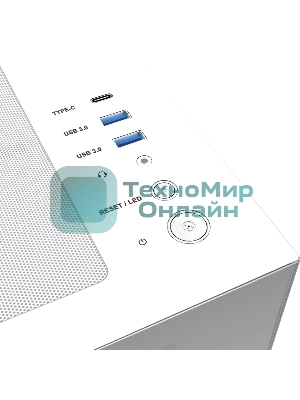 Корпус без блока питания Raijintek ATREUS BT4, Midi-Tower, TG, 4x120мм ARGB, 2xUSB-A 3.0 + 1xUSB Type-C , E-ATX, ATX, mATX, mITX White