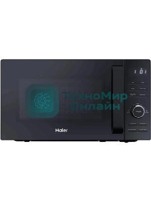 Микроволновая печь Haier HMG-DG207BA черный, 20 л, 700 Вт, переключатели - кнопки, поворотный механизм