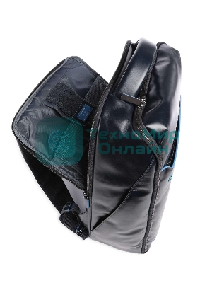 Рюкзак мужской Piquadro Blue Square CA6593B2/BLU2, кожа, темно-синий