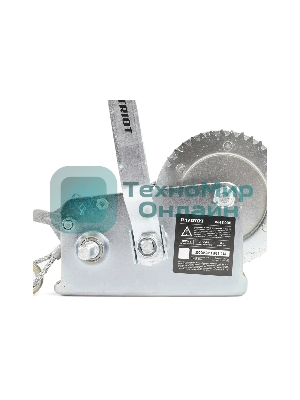 Лебедка ручная барабанная PATRIOT WH 1100B, усилие - 1100 кг, трос- 8 м