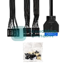 Компьютерный корпус Minitower ExeGate BAA-403U2-AA500 (mATX, БП AA500 с вент. 8см, 1*USB/2*USB 3.0, HD Audio, черный)