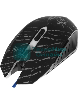 Мышь проводная Defender Dark Agent GM-590L черный, 12800 dpi, USB, кнопки - 6