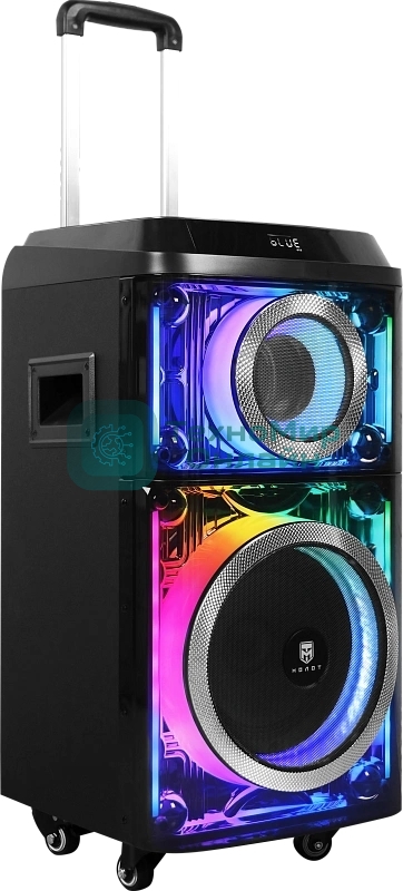 Колонка портативная Ural 103 черный 1200W 1.1 BT/3.5Jack/USB-C 15м 7000mAh