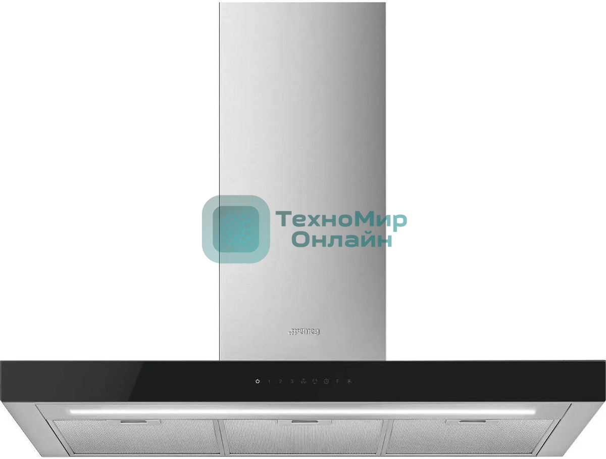 Вытяжка козырьковая Smeg KBT9L4VN нержавеющая сталь управление: сенсорное