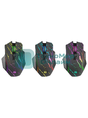 Мышь беспроводная Defender Uran GM-503 черный, 3200 dpi, радиоканал, USB, кнопки - 8