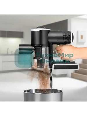 Пылесос ручной Kitfort КТ-5123 350Вт черный/серебристый