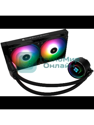Водяное охлаждение для процессора Thermalright Frozen Notte 240 черный ARGB V2 (240мм, Black, ARGB/ Fans: 2x120мм, 72.37CFM, 27.7dBA, 2000RPM/ Pump height 54мм, 28dBA, 5300RPM, Rad thickness 27мм/ S: 1200, 1700, 1851, 2011, 2066, 115X, AM2, AM2+, AM3, AM3+, AM4, AM5, FM1, FM2, FM2+)
