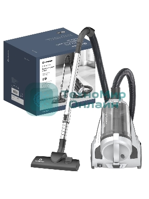 Пылесос Eurostek EVC-3009 белый, 420/2800 Вт, уборка сухая, пылесборник контейнер 3 л