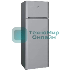 Холодильник Indesit TIA 16 G серебристый двухкамерный 245/51л морозилка сверху, ручная разморозка