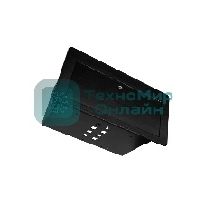 Металлический корпус WRTS-11BOX-B Wize для модульной системы врезного лючка в стол с убирающейся крышкой, черный;