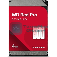 Жесткий диск WD Red Pro WD4005FFBX, 4ТБ, HDD, SATA III, 3.5