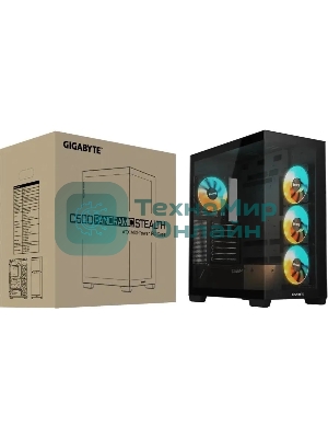 Компьютерный корпус Gigabyte Gb-C500P ST черный без БП ATX 3x120мм 6x140мм 2xUSB 3.0 1xUSB3.1 audio bott PSU